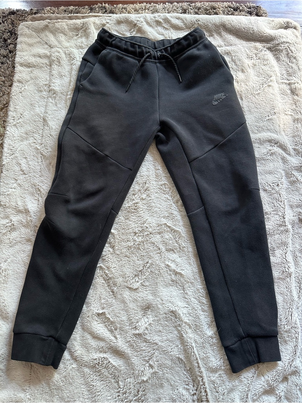 Nike Tech Kids Black Fleece Jogger Sweatpants